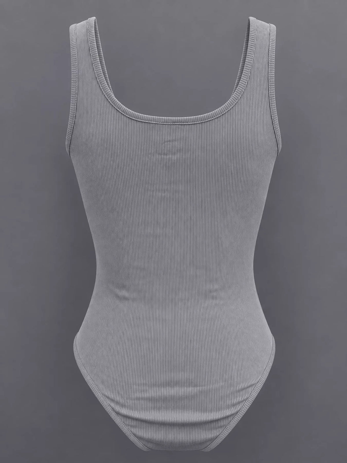 Ribbed bodysuit, gray back
