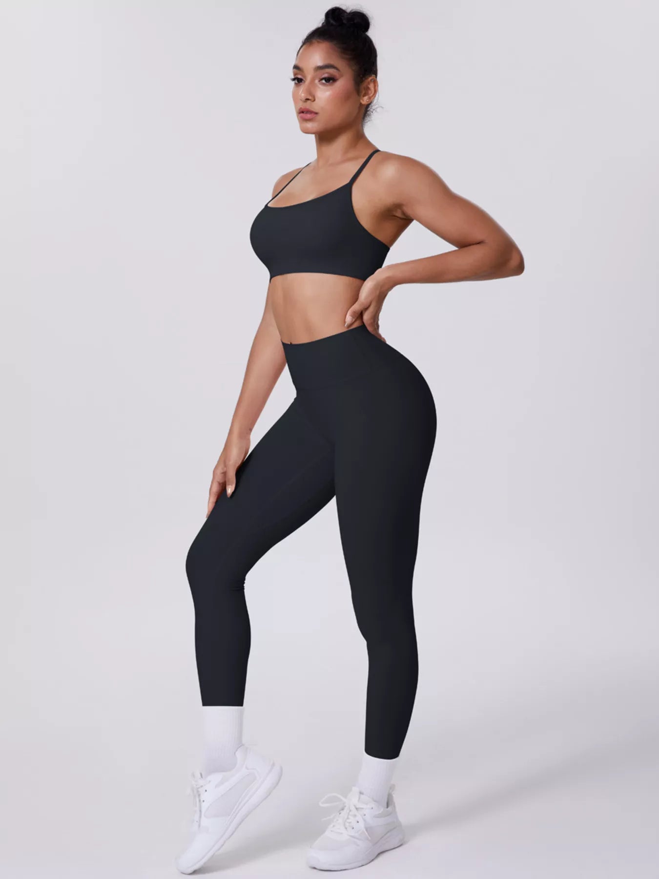 Trendsi Criss-Cross Back Cami and Leggings Active Set -