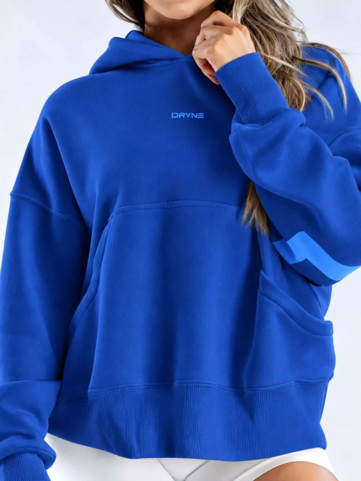 Letter-Back Kangaroo Pocket Hoodie — front view