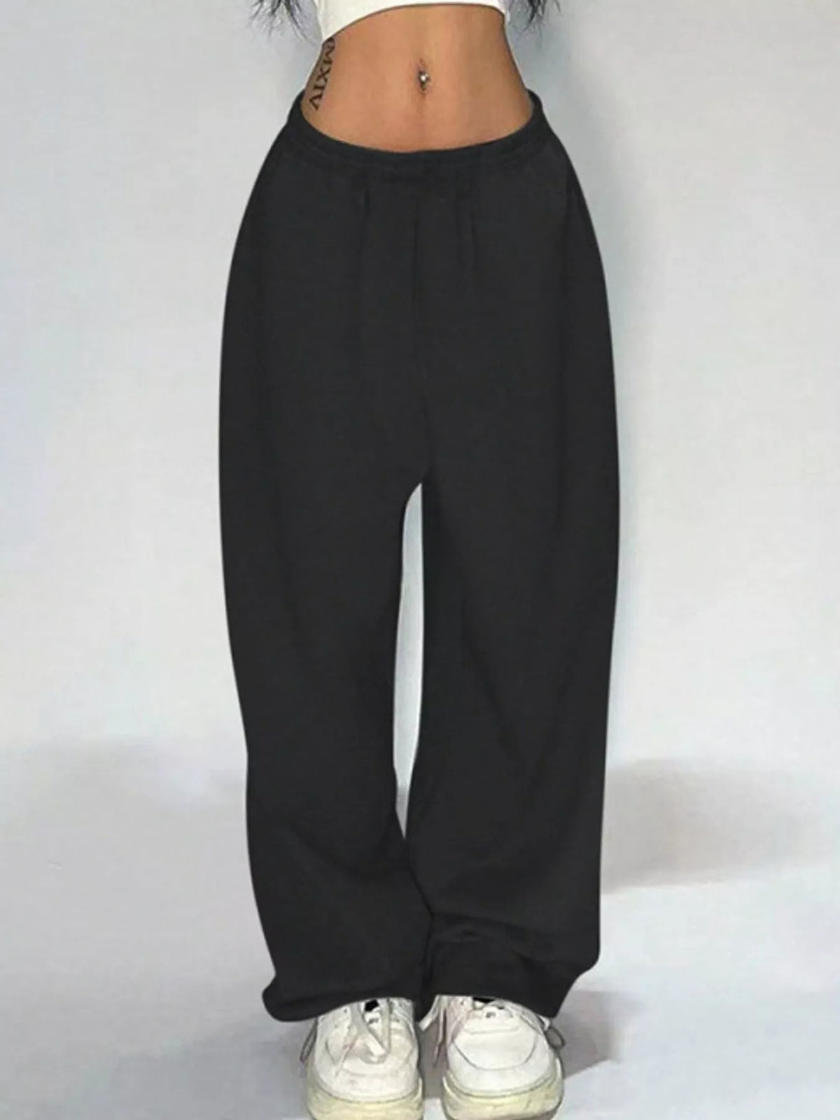 High-Waisted Wide-Leg Pants — front view
