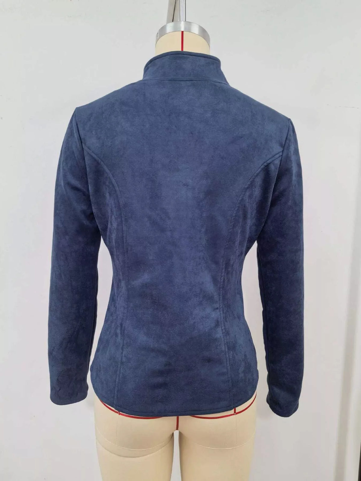 Slim-fit zip-up jacket
