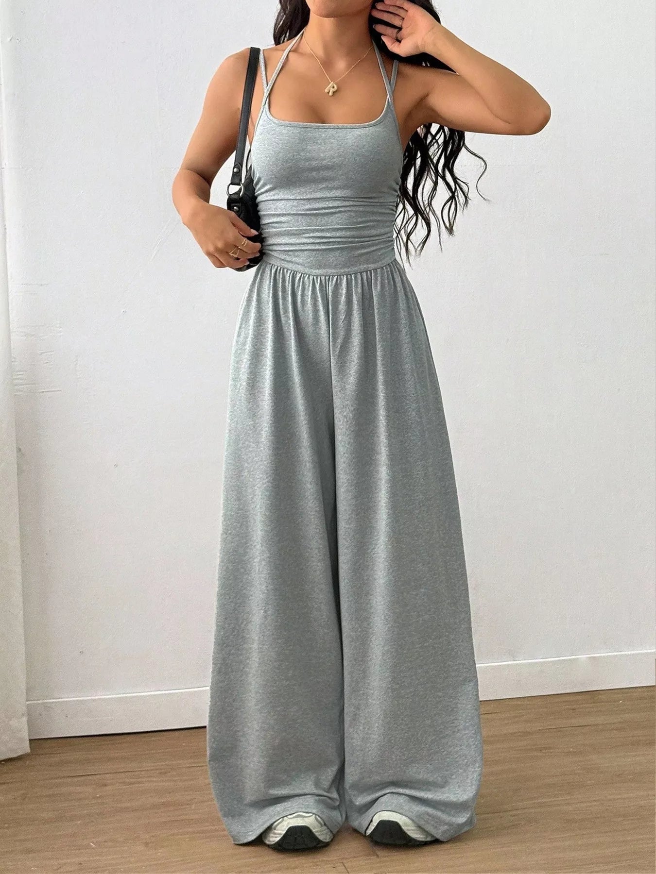 Trendsi Spaghetti Strap Wide-Leg Jumpsuit -