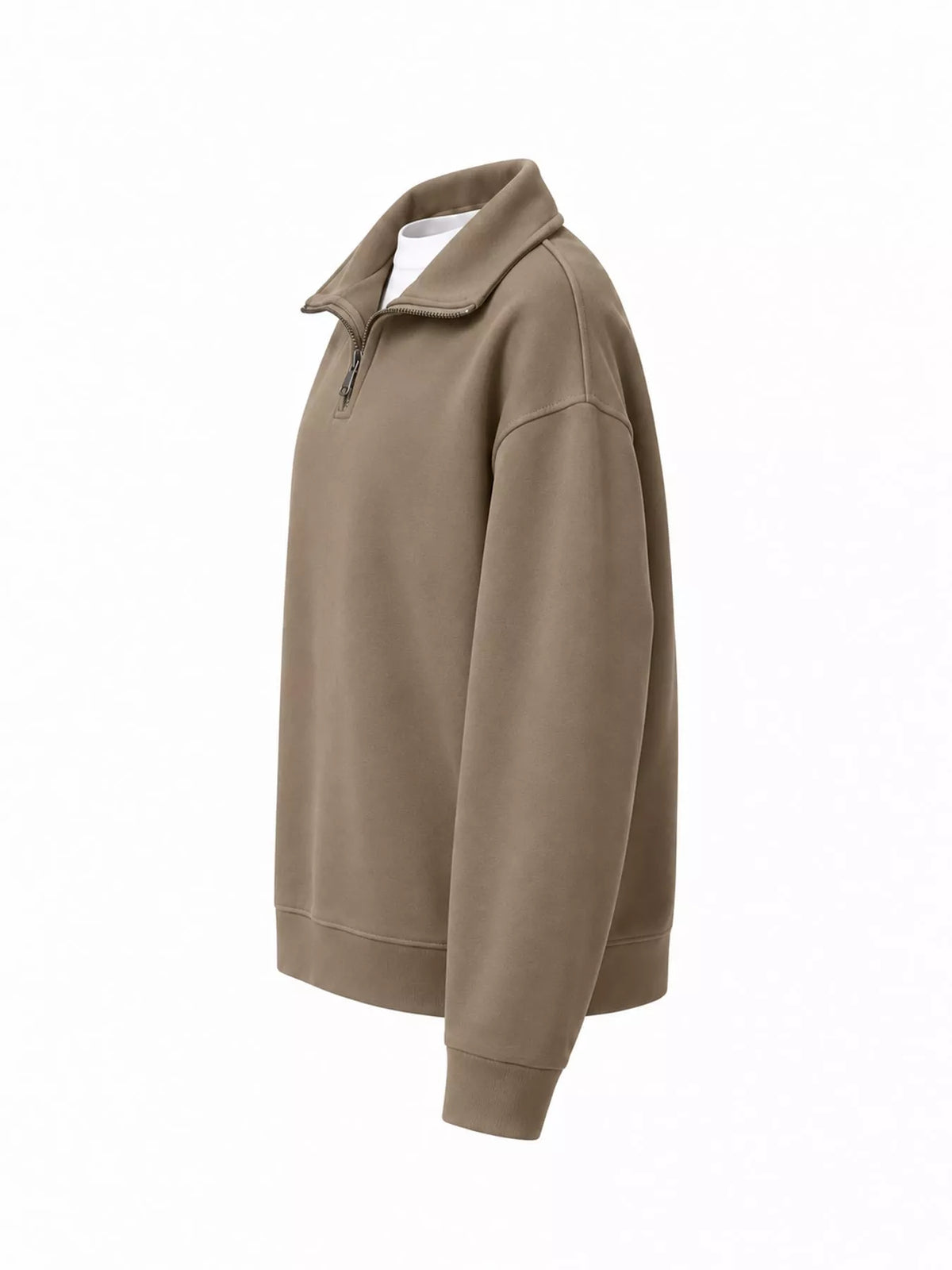 Quarter-Zip Long Sleeve Sweatshirt — side view