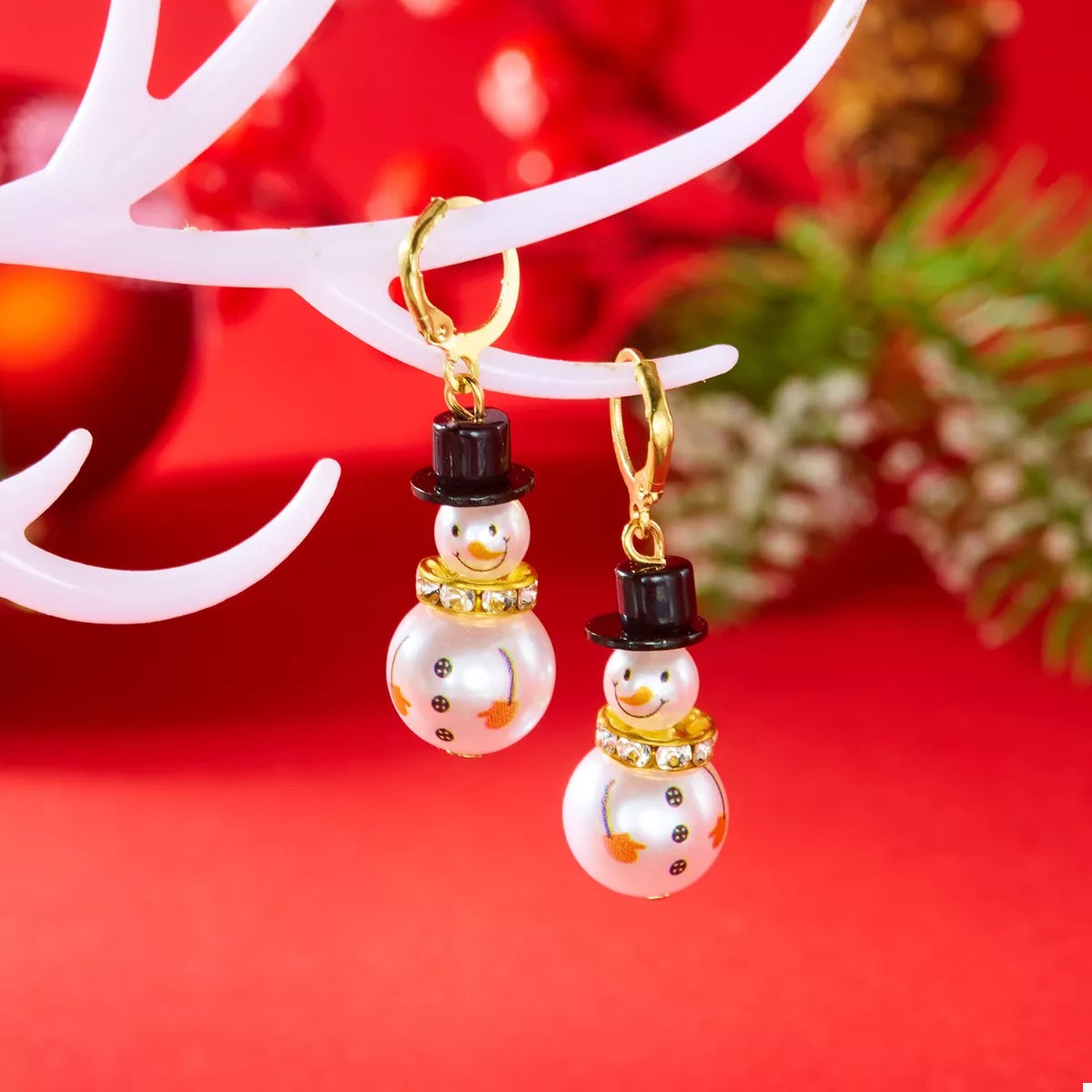 Trendsi Christmas Snowman Drop Earrings -