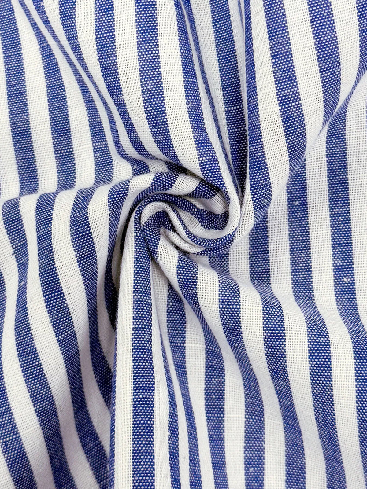 Blue Ruffled Striped Sleeveless Top and Shorts Set striped fabric detail
