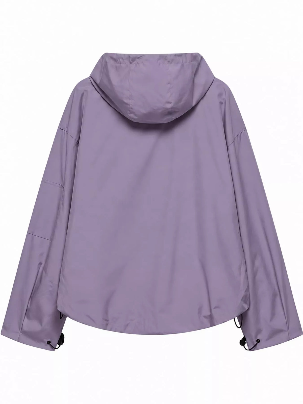Half-Zip Hooded Anorak Jacket — back view