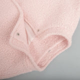 Trendsi Double Take Plush Mock Neck Snap Down Jacket with Pockets -