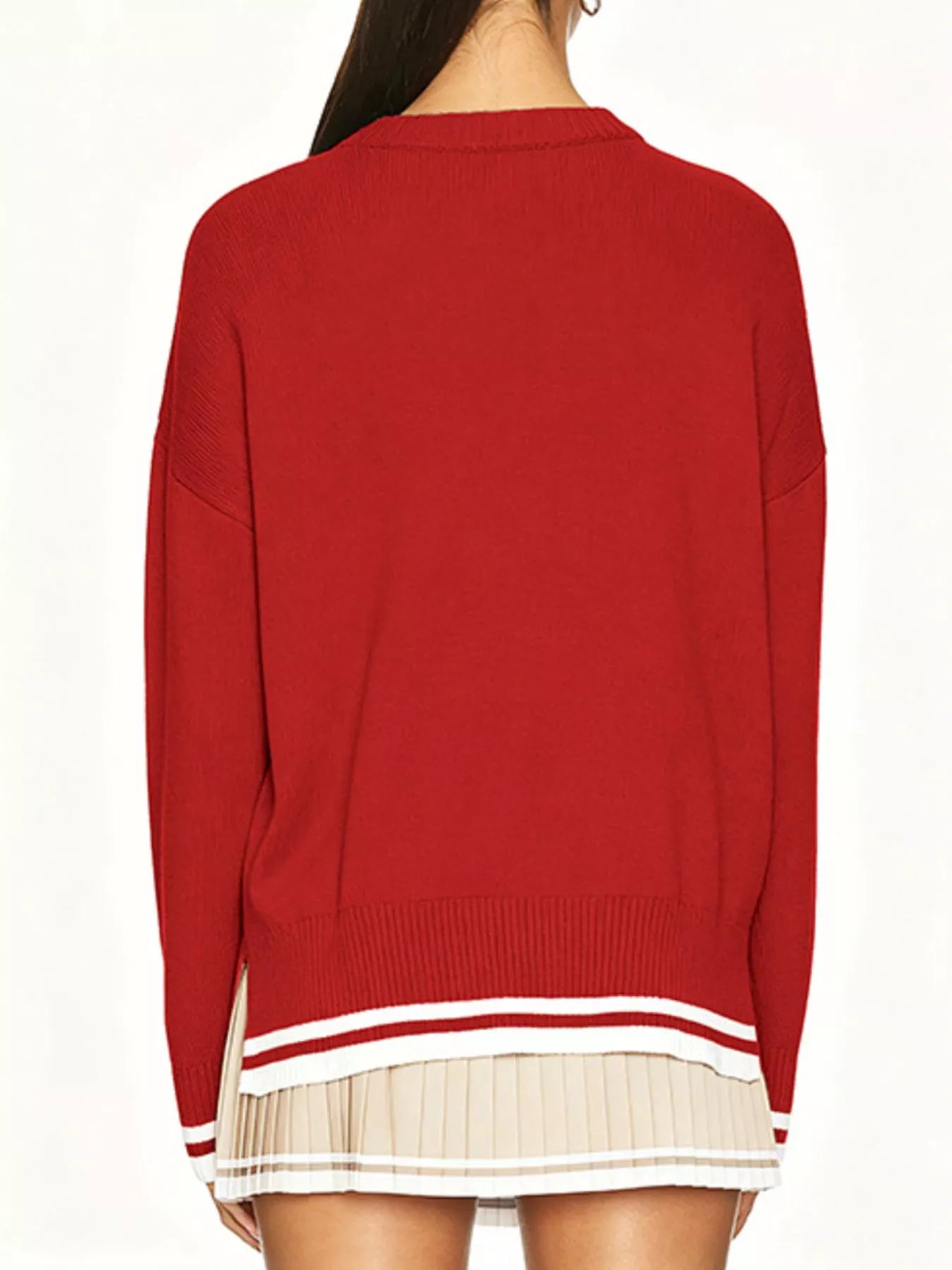 Trendsi Golf Cart Graphic Dropped Shoulder Sweater -
