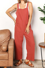Trendsi Perfee Wide Leg Overalls with Front Pockets -