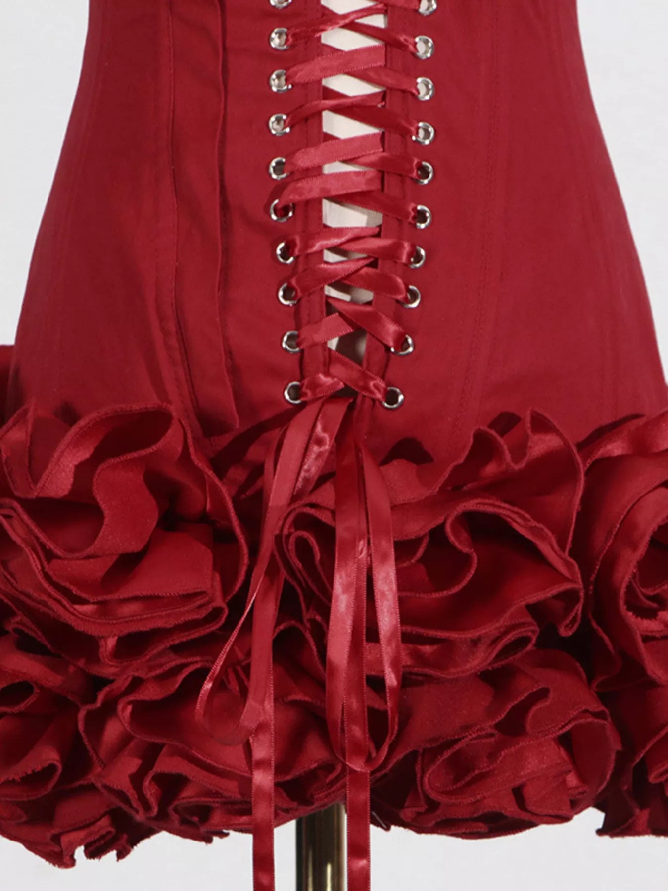 Trendsi Ruffled Hem Tube Mini Dress -