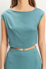 Trendsi HYFVE Sleeveless Top and Maxi Skirt Set -