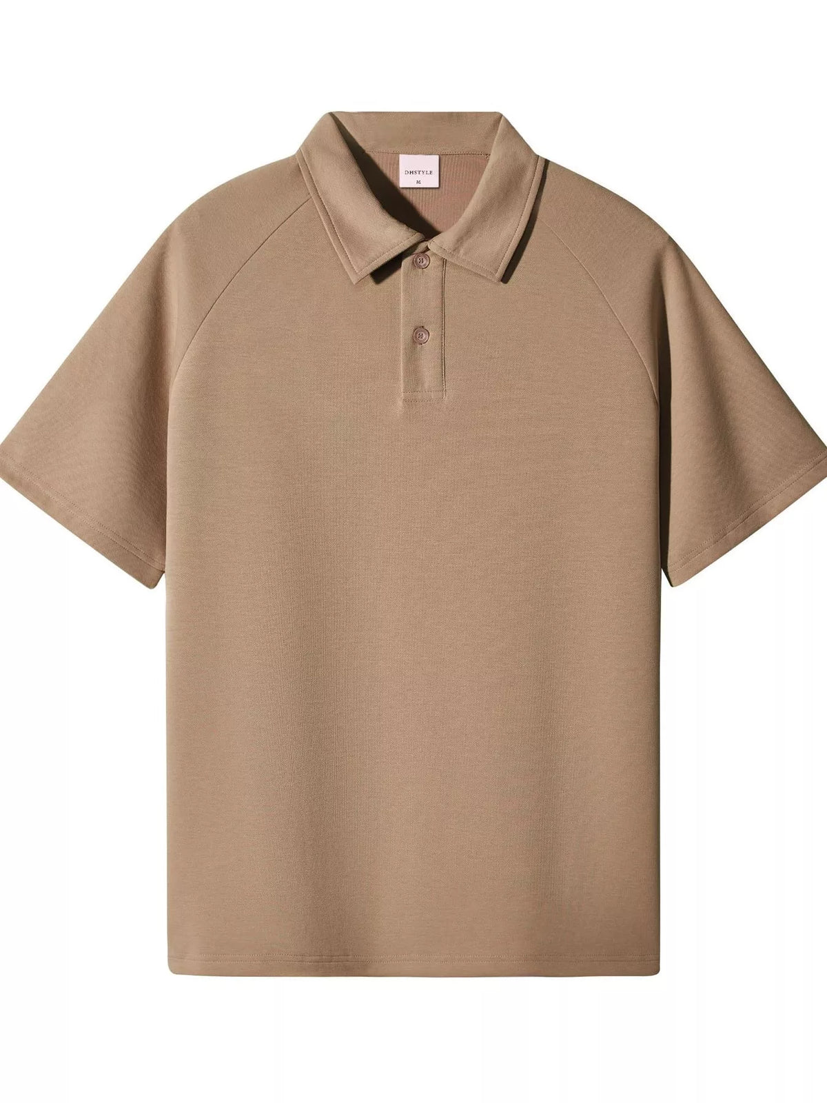 Khaki short sleeve polo t-shirt