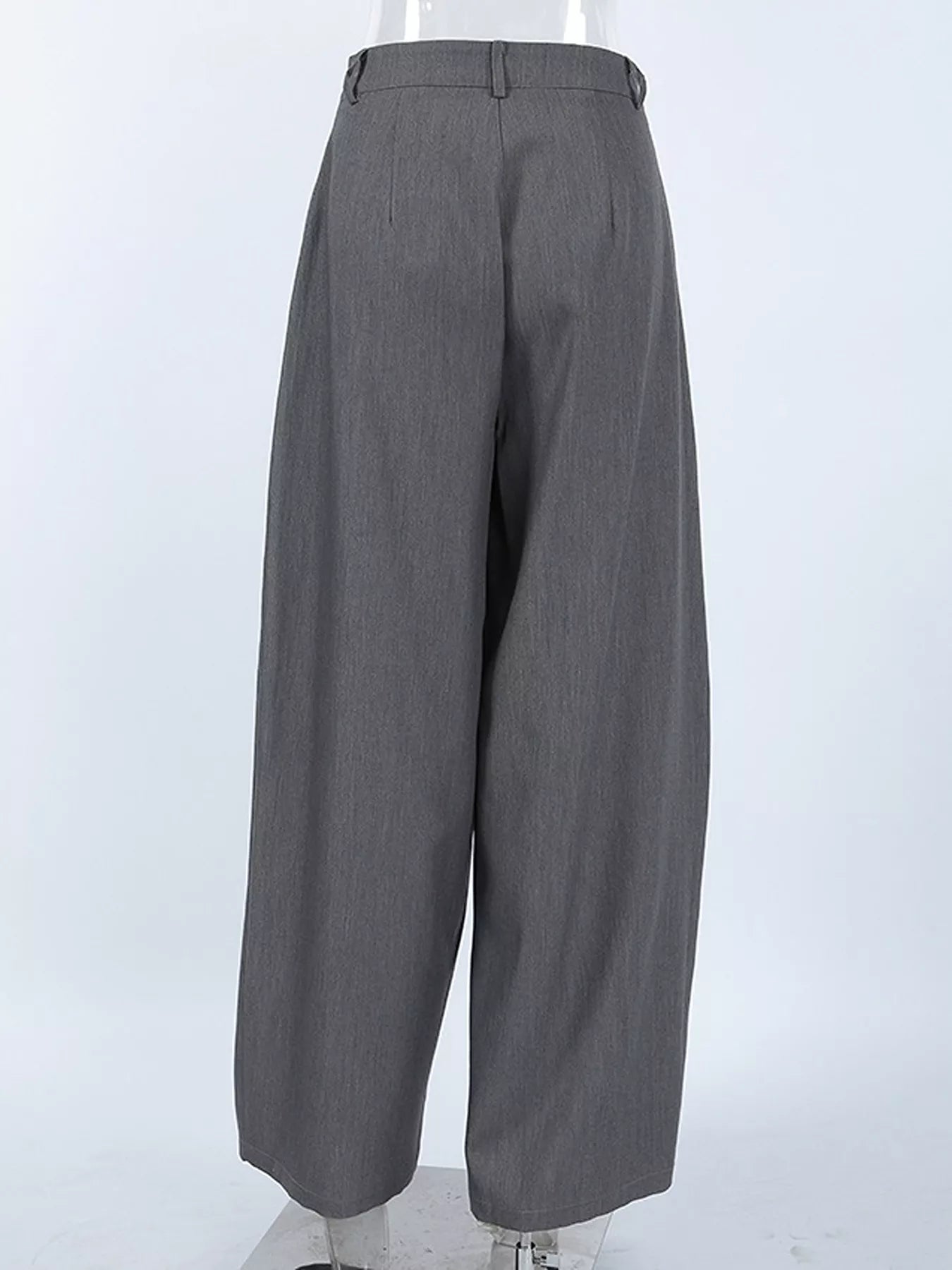 Trendsi High-Waisted Wide-Leg Pleated Pants - Pants