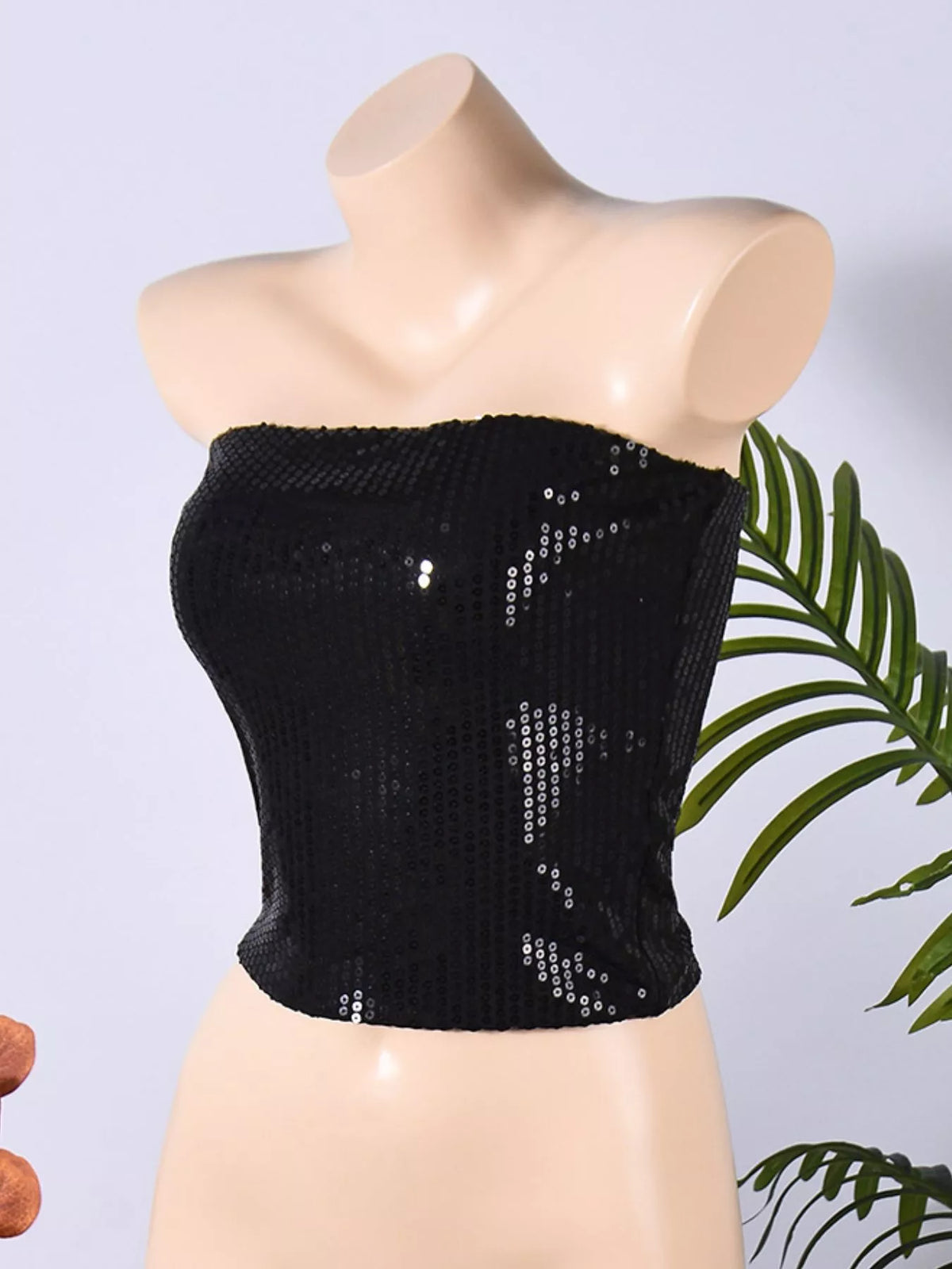 strapless top, product view