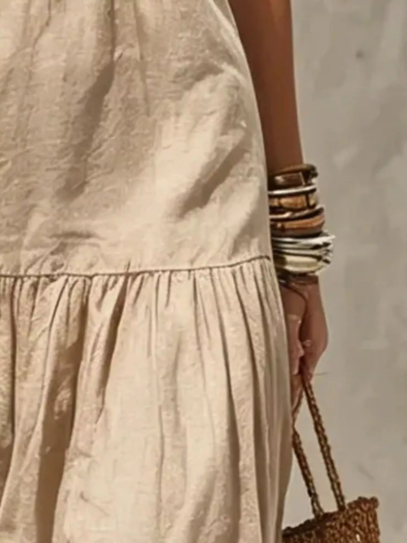 Trendsi Sleeveless Tiered Maxi Dress -