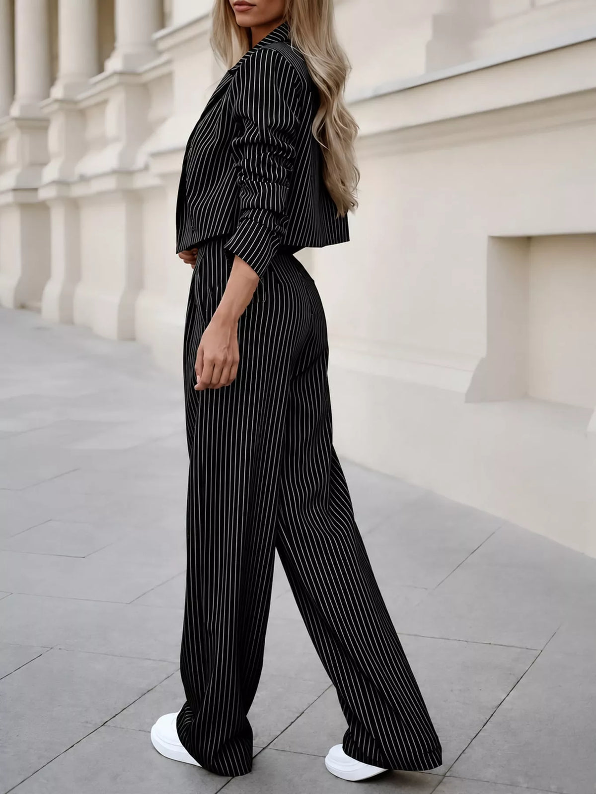 and Wide-Leg Pants Two-Piece Set — side view