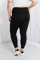 Trendsi Leggings Depot Full Size Strengthen and Lengthen Reflective Dot Active Leggings -