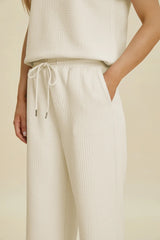 Trendsi Double Take Full Size Collared Neck Short Sleeve Top and Pants Set -