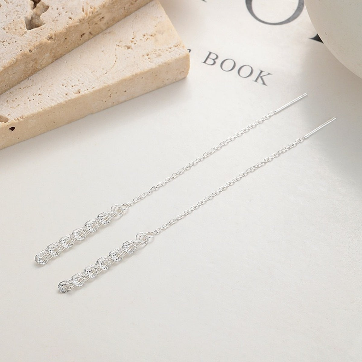 Trendsi 925 Sterling Silver Threader Earrings -