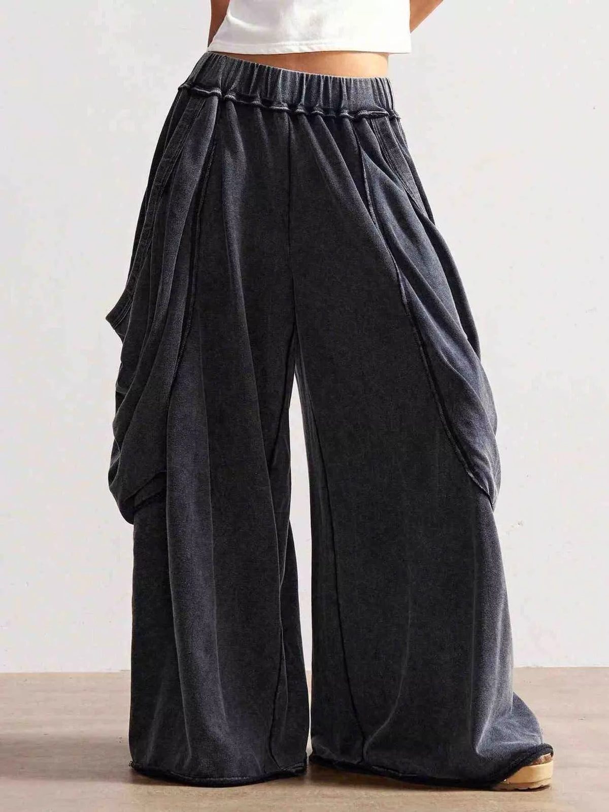 Trendsi Oversized Wide-Leg Harem Pants -