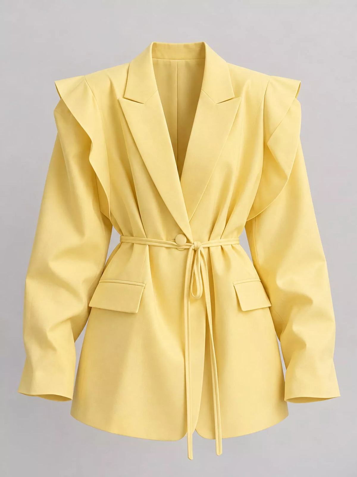 Collared long sleeve blazer, product view