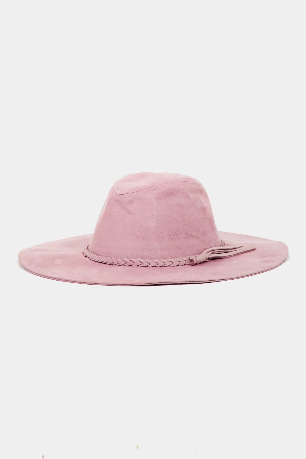 Women's Braided Faux Suede Hat For Year Round Wear — product view 1