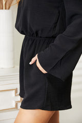 Trendsi Culture Code Full Size Open Back Romper with Pockets -