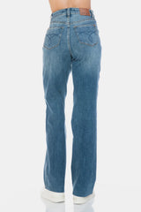 Trendsi Judy Blue Full Size Tummy Control Cut Raw Hem Straight Jeans -