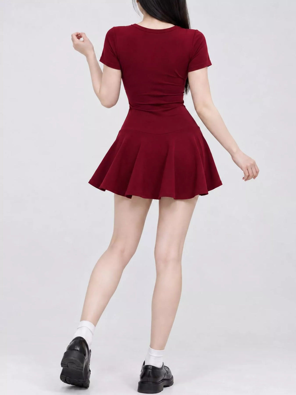 Short-sleeve mini dress, product view
