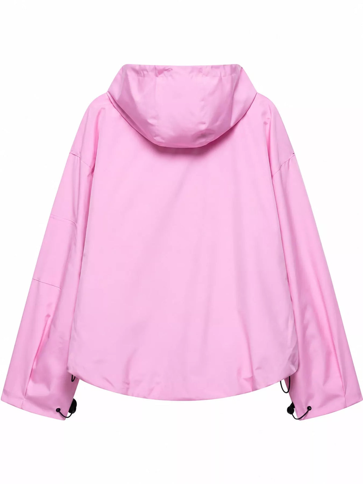 Half-Zip Hooded Anorak Jacket — back view