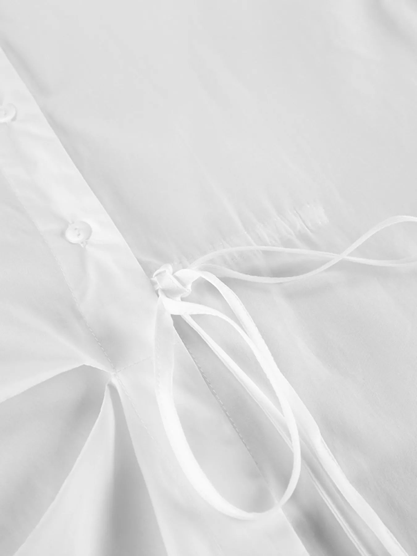 Trendsi Tie-Waist Detail Wrap-Front Shirt -