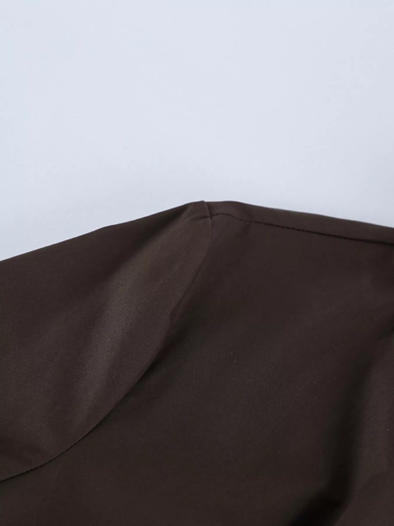 Trendsi Slim-Fit Ruched Waist Shirt -