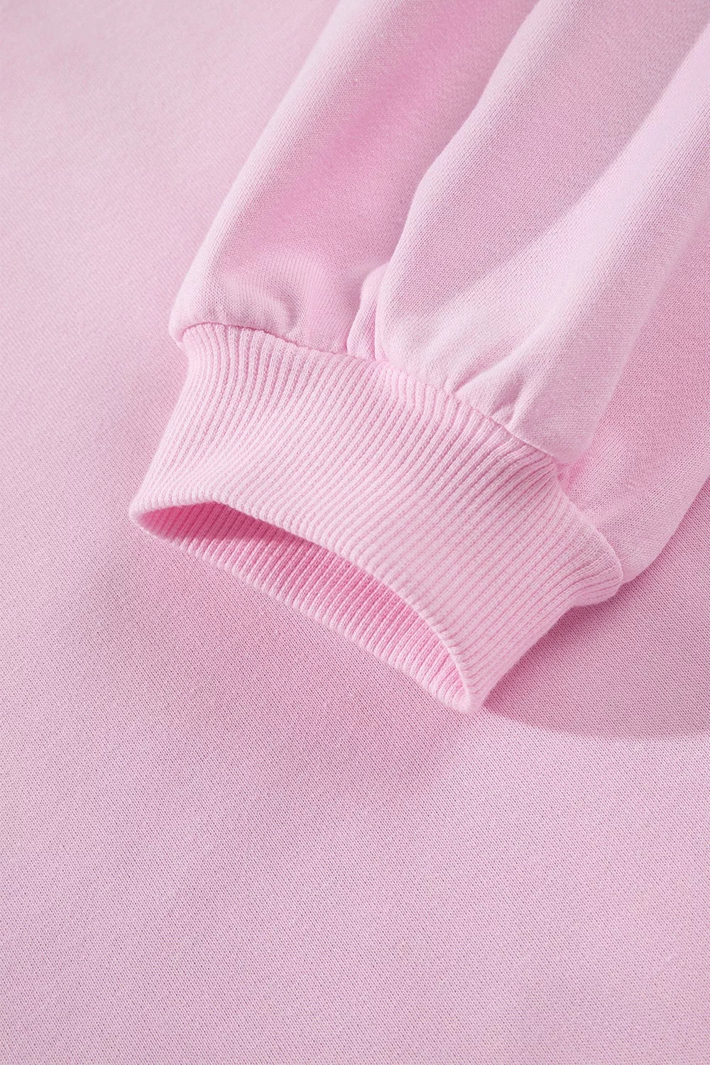 Lace-detail sweatshirt, ribbed cuff detail