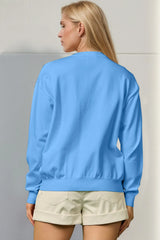 Trendsi Double Take Full Size Sequin Nutcracker Long Sleeve Sweater - Shirts