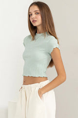 Trendsi HYFVE Lettuce Hem Crop Top -