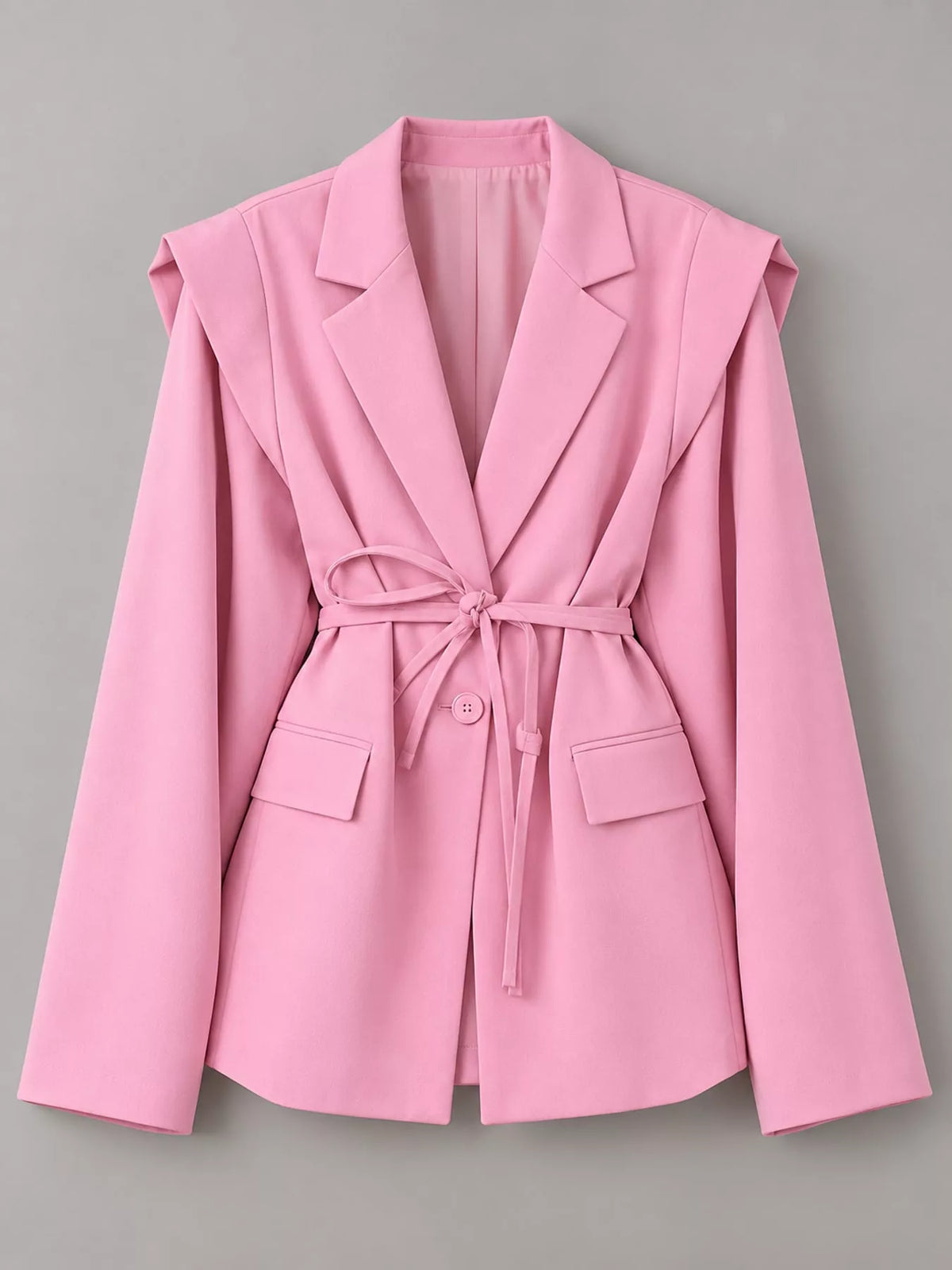 Collared long sleeve blazer, product view