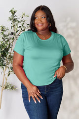 Trendsi Basic Bae Full Size Round Neck Short Sleeve T-Shirt -