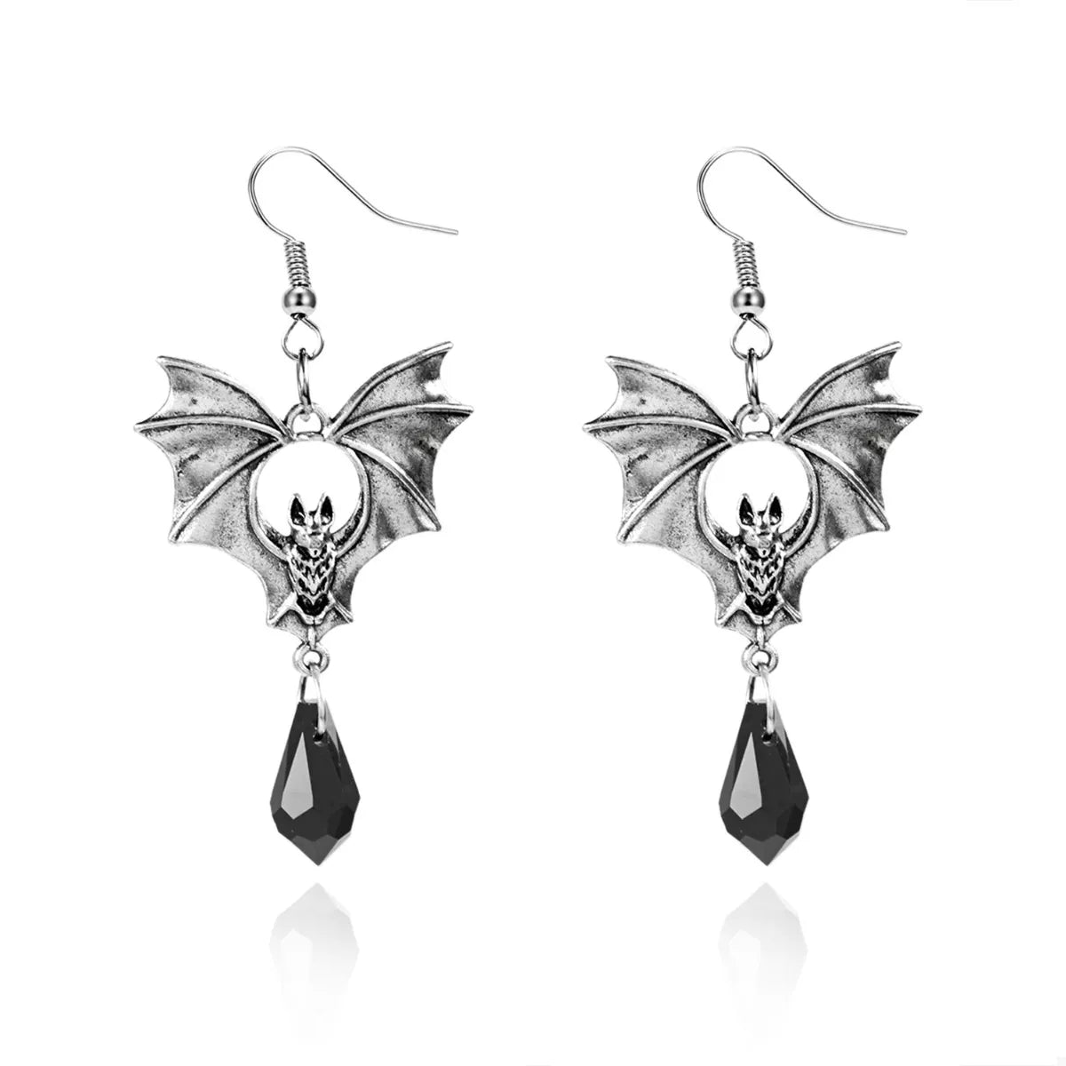 Trendsi Gothic Bat Drop Earrings -
