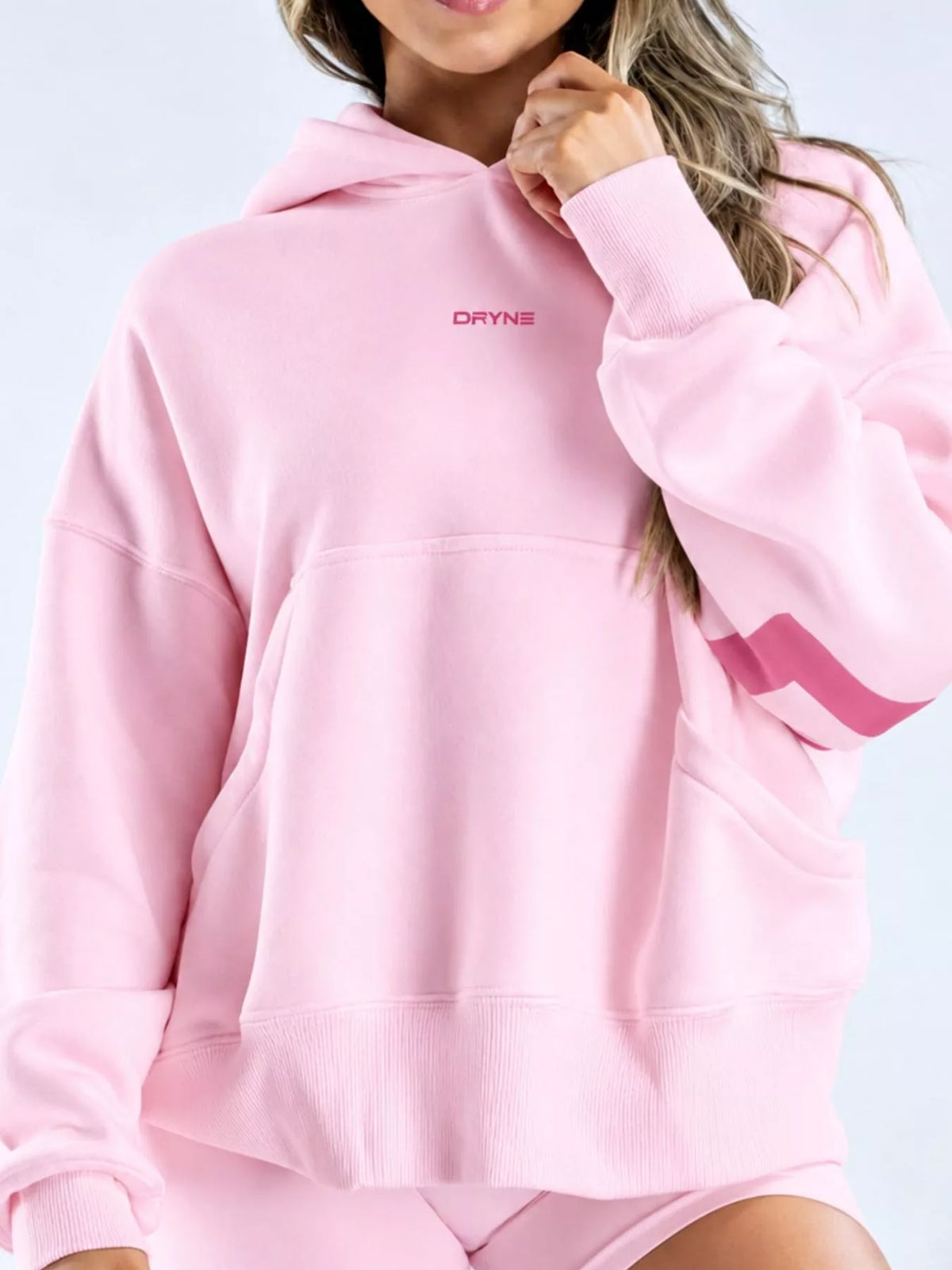 Letter-Back Kangaroo Pocket Hoodie — front view