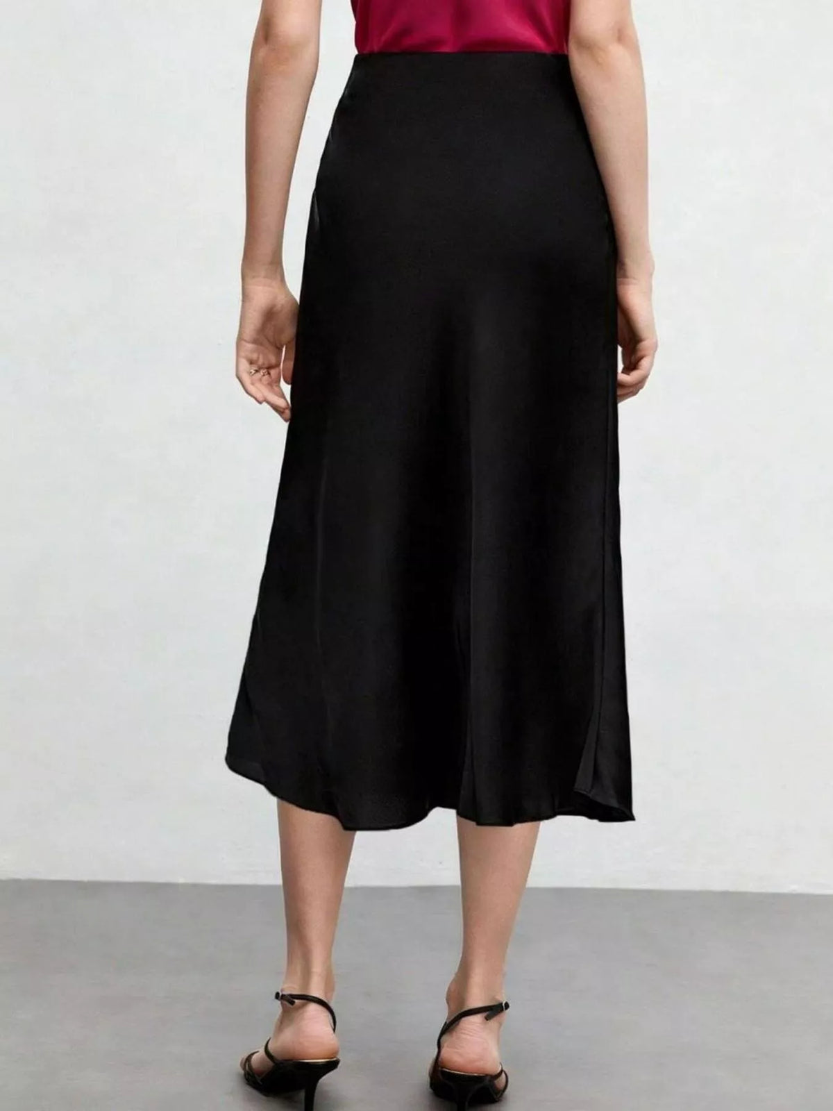 Trendsi High Waist Midi Skirt -