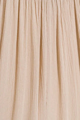 Trendsi Zenana Woven Crinkle Gauze Crop Tee and Skirt Set -