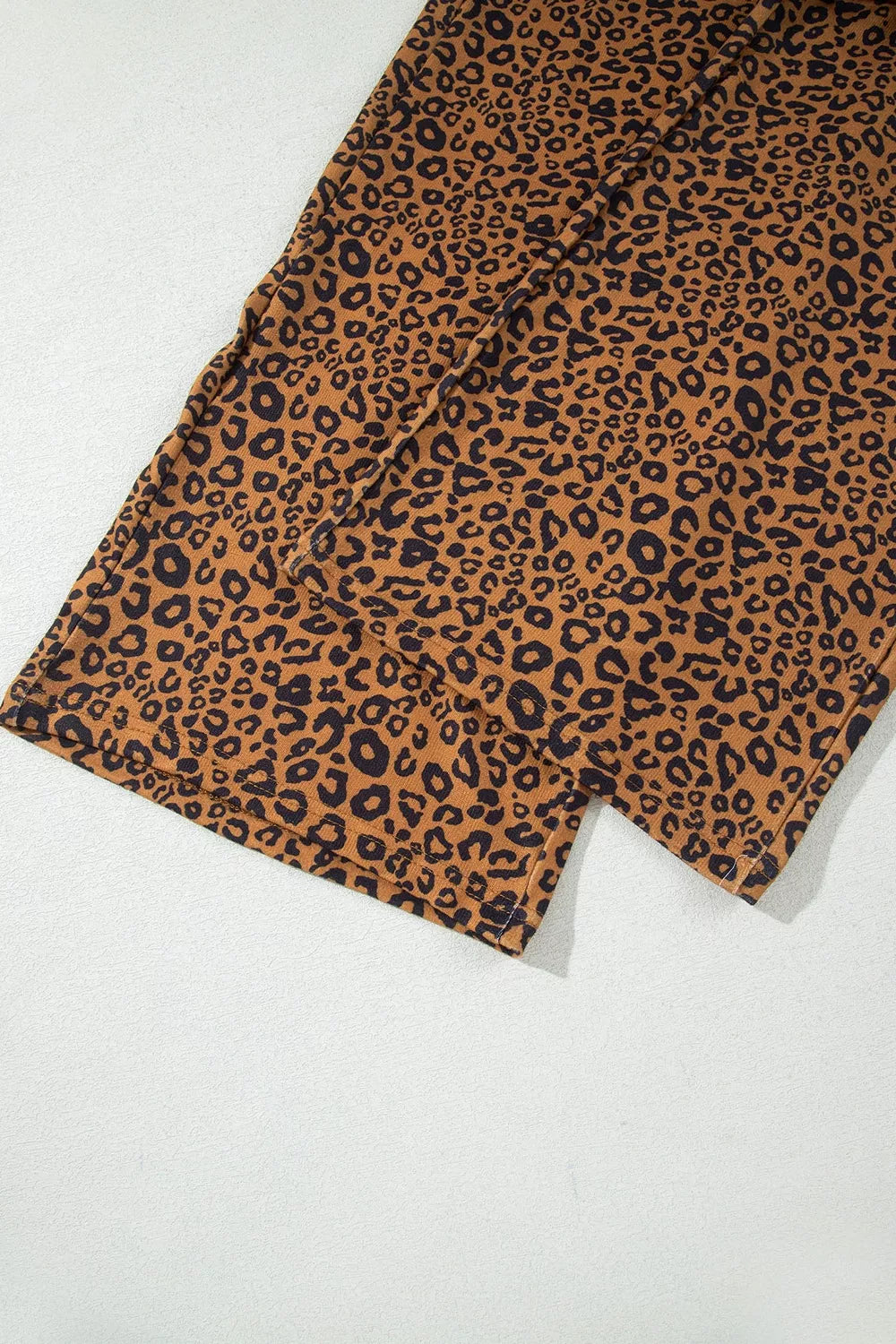 Trendsi Leopard Print Long Sleeve Top Relaxed Pant Set -