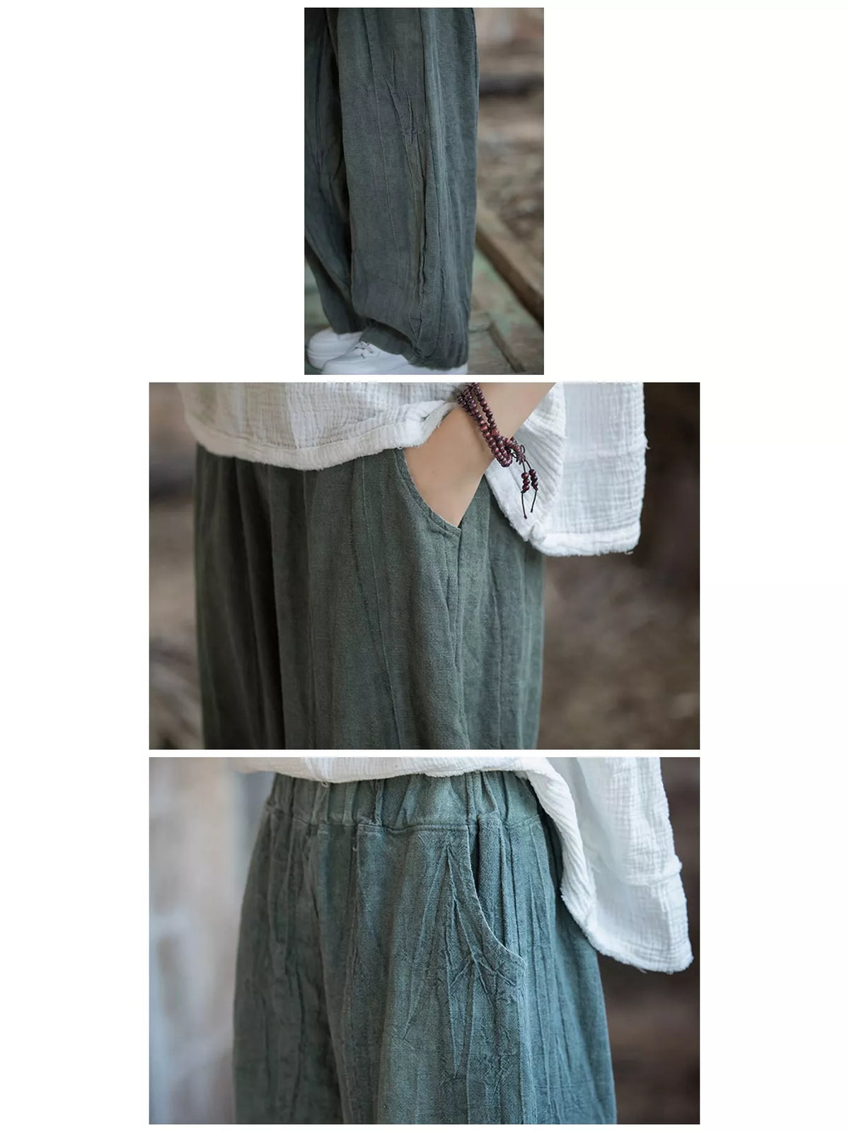 pants, construction and design details