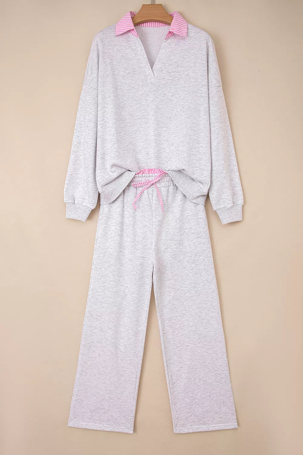 Trendsi Dropped Shoulder Sweatshirt and Drawstring Pants Set -