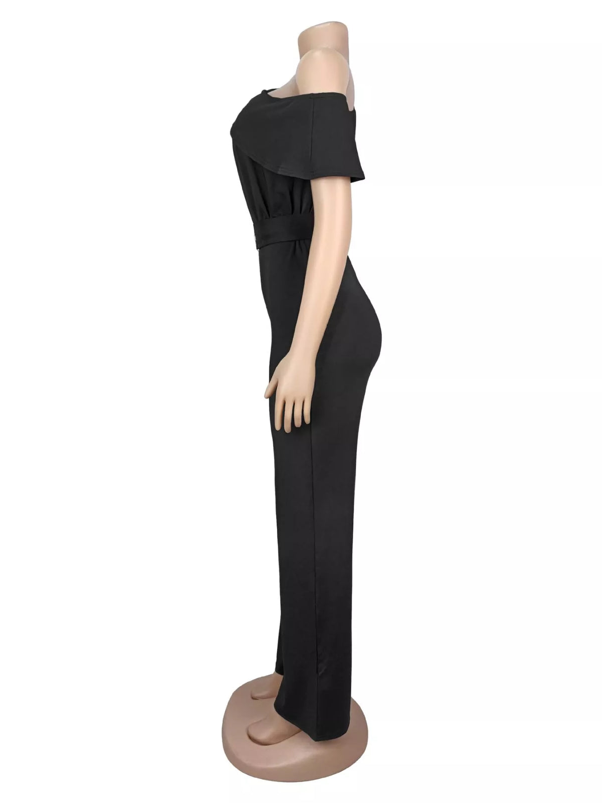 Trendsi One-Shoulder Draped Wide Leg Jumpsuit -