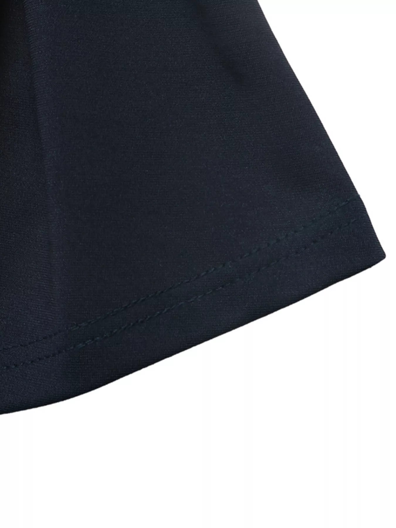 Trendsi Round Neck Peplum Top with Striped Cuffs -