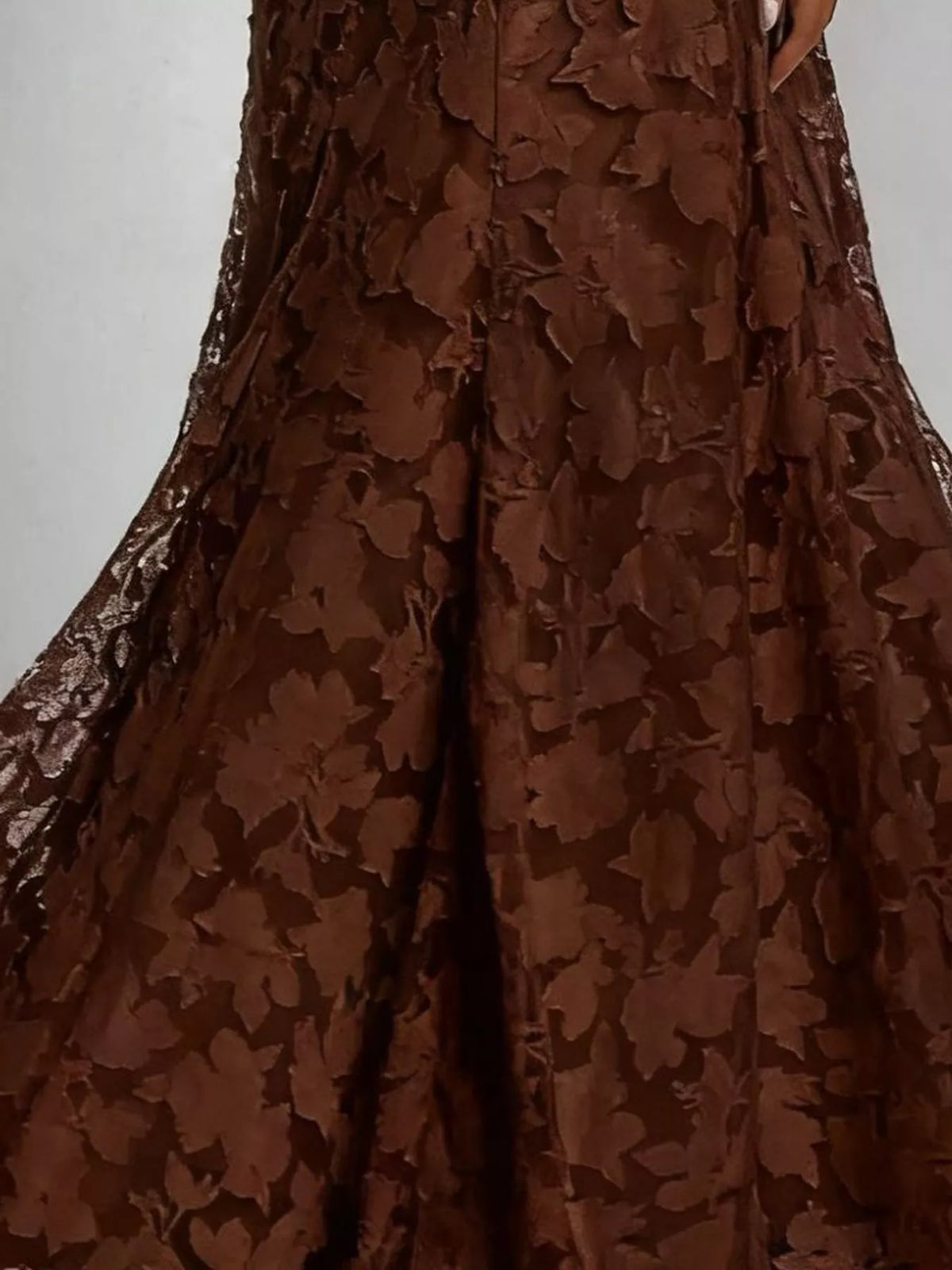 Cowl neck spaghetti-strap maxi dress, construction and design details