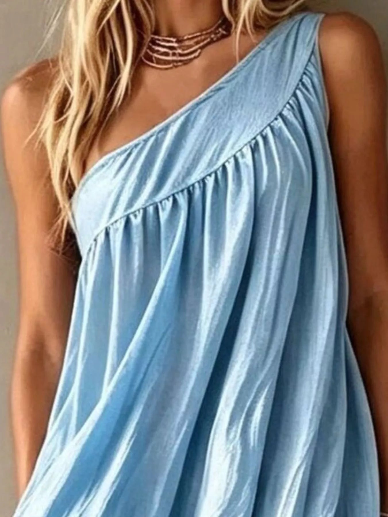 Trendsi Full Size One-Shoulder Maxi Dress Plus Size -
