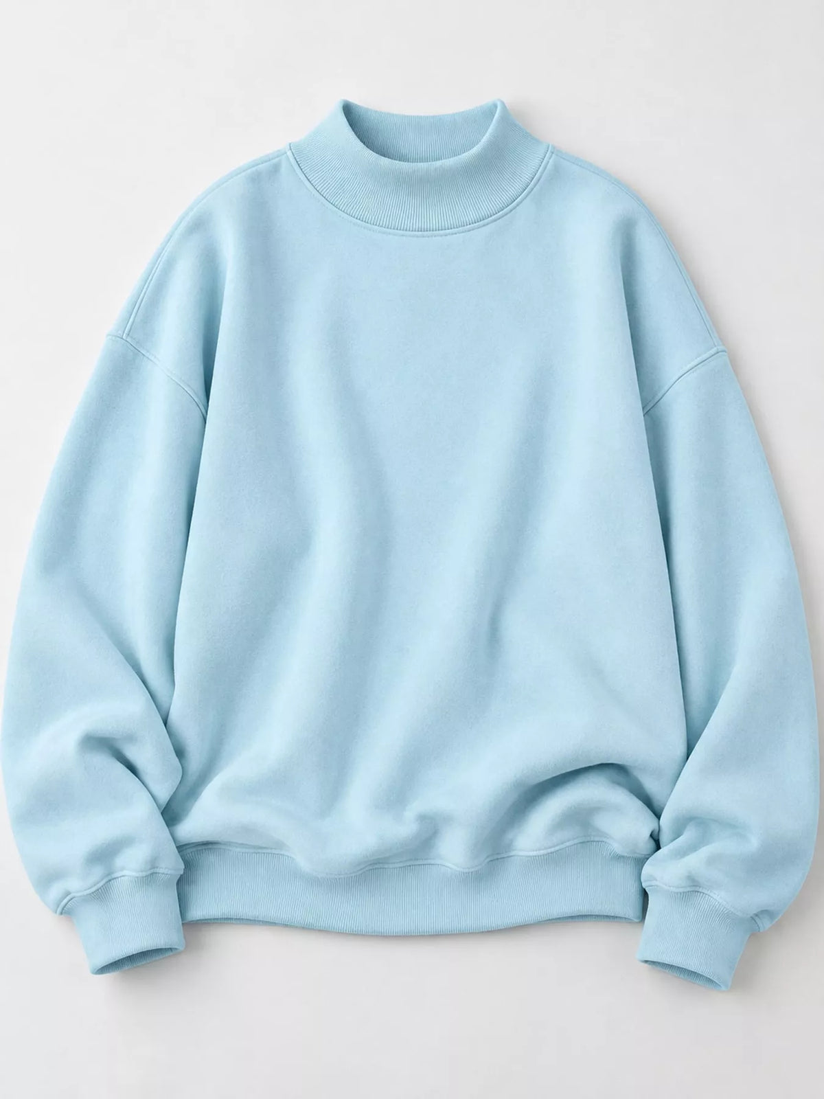 Light blue oversized dropped shoulder sweatshirt, product view
