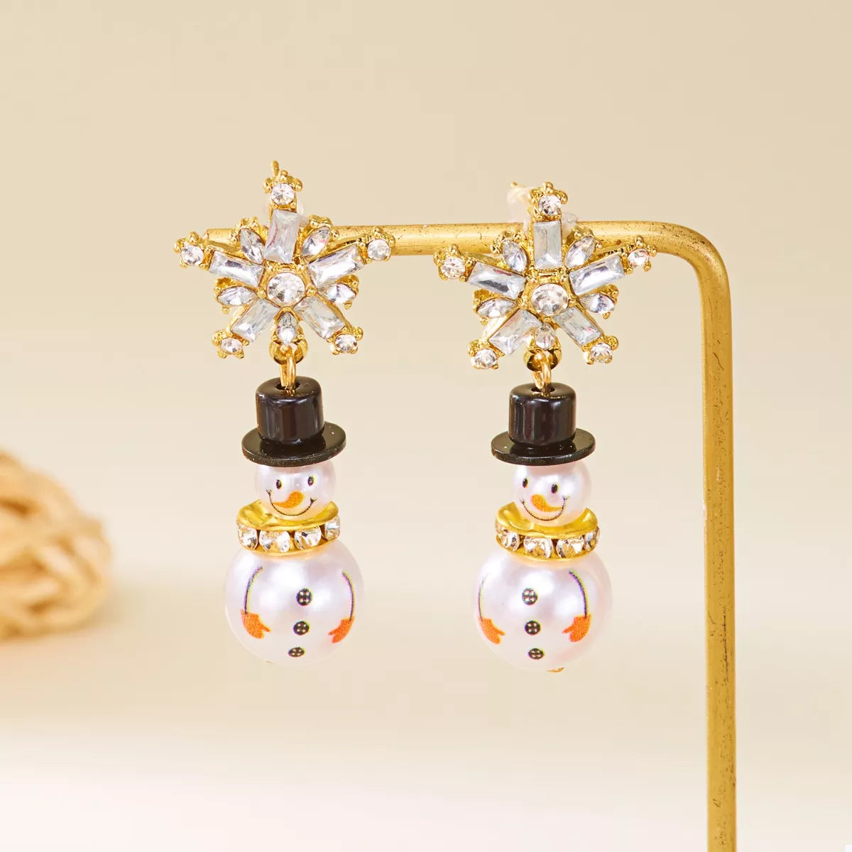 Trendsi Christmas Snowman Drop Earrings -